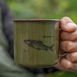 Korum Classic Enamel Barbel Mug